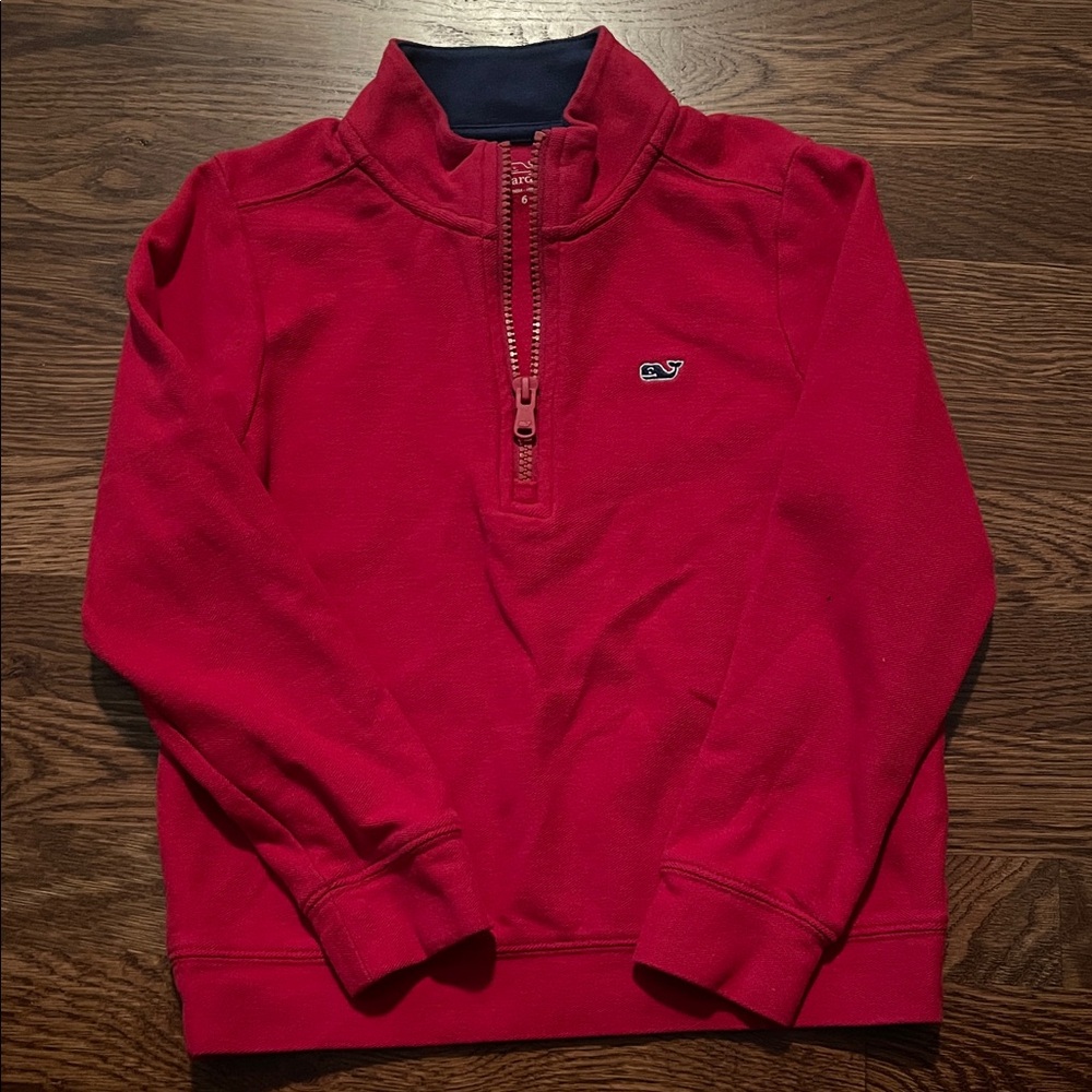 Vineyard Vines Red and Navy Pullover